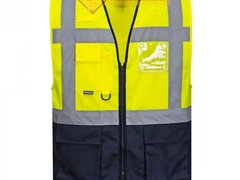 Veste reflectorizante verzi cu albastre